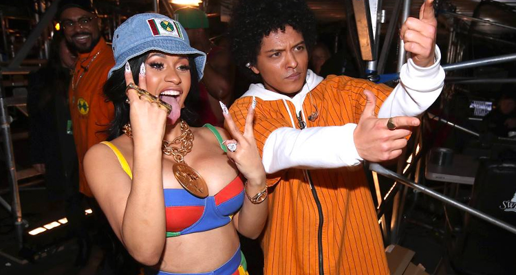 bruno mars & cardi b"s "finesse" jumps into billboard dance top